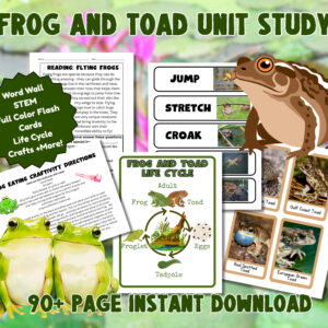 Frog and Toad Unit Study header